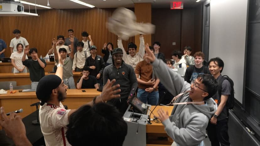 Merch toss at Princeton