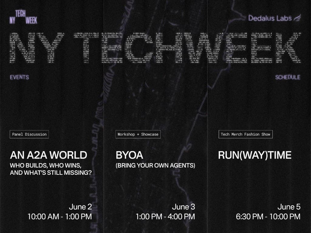 NY Tech Week events poster
