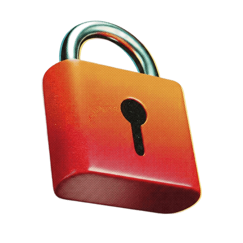 Abstract lock illustration